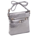 Parinda 11273 CLARICE II (Pewter) Multi Belt Adorned Vertical Crossbody